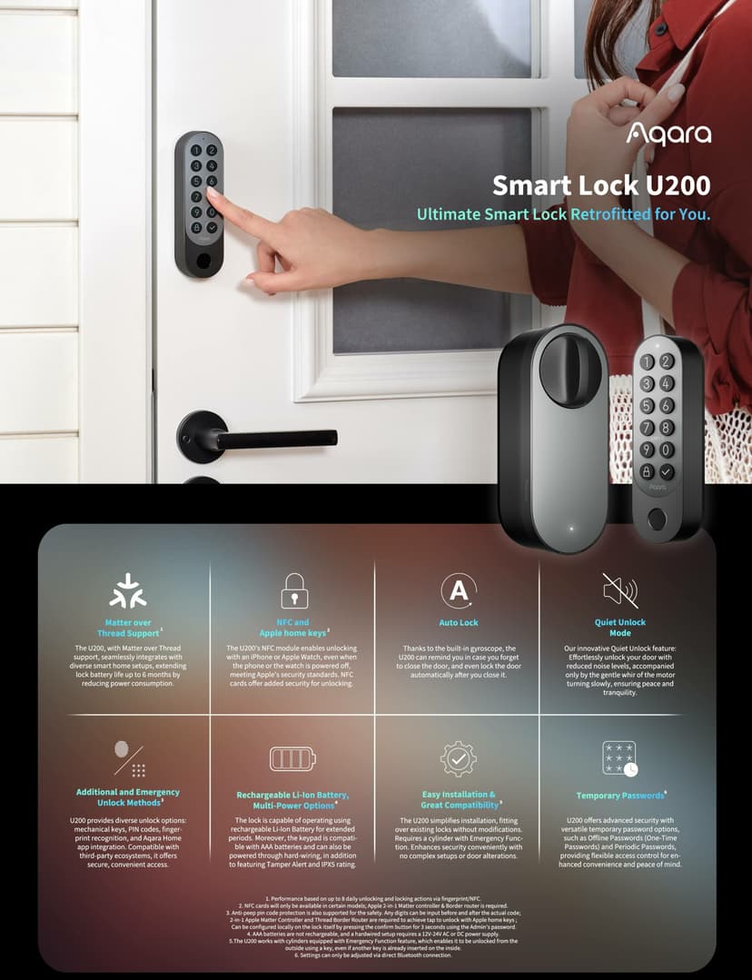 Aqara U200: обзор умного замка с Apple Home Key и реальные риски