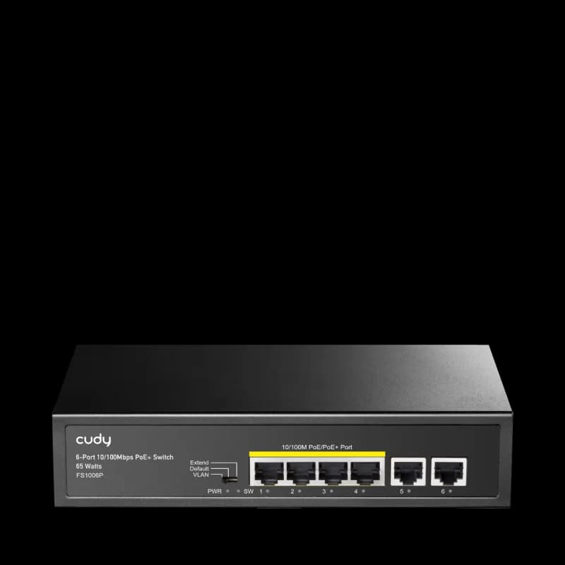 CUDY-FS1006P (100MB-4PORT POE, 100MB-2PORT LAN)