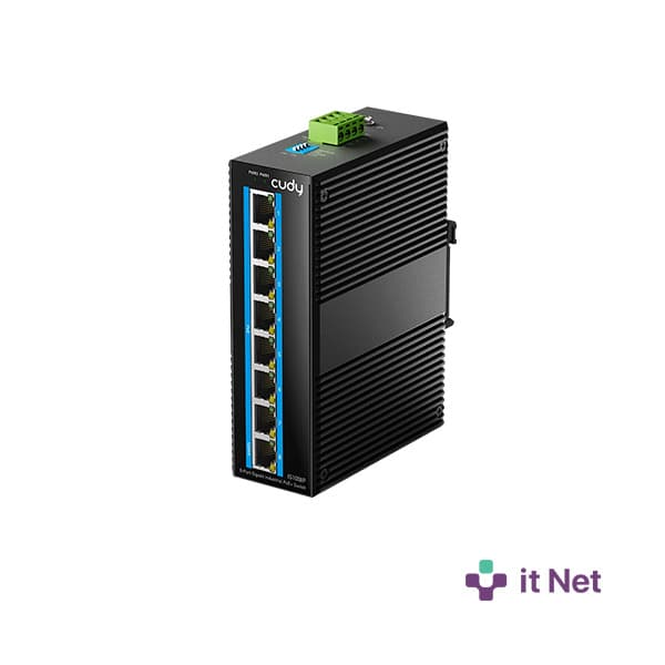 CUDY IG1008P (8-port Gigabit Industrial Poe+ switch)