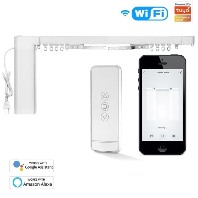MOES-WC-PJ620-MS (Умный мотор для раздвижных штор Moes c карнизом до 6.2м Wi-Fi)