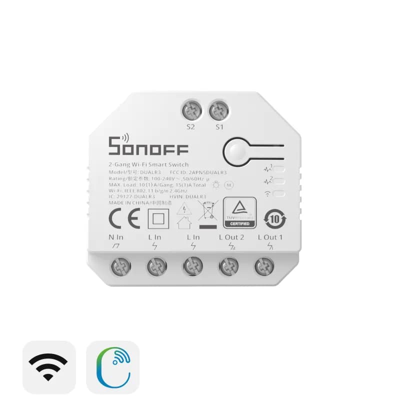 SONOFF -DUALR3 (Реле Wi-fi Sonoff DUALR3)