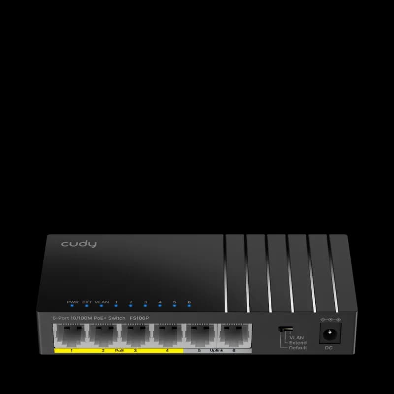 CUDY FS106P (6-port 10/100M POE+ switch)