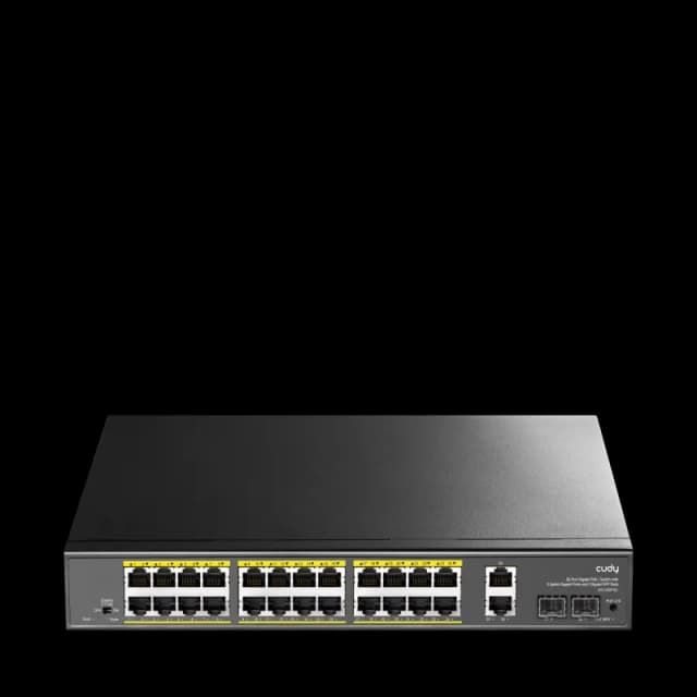 CUDY-GS1026PS2 (24-Port Gigabit PoE+ Switch with 2 Uplink Gigabit Ports and 2 Gigabit SFP Slots 300W)