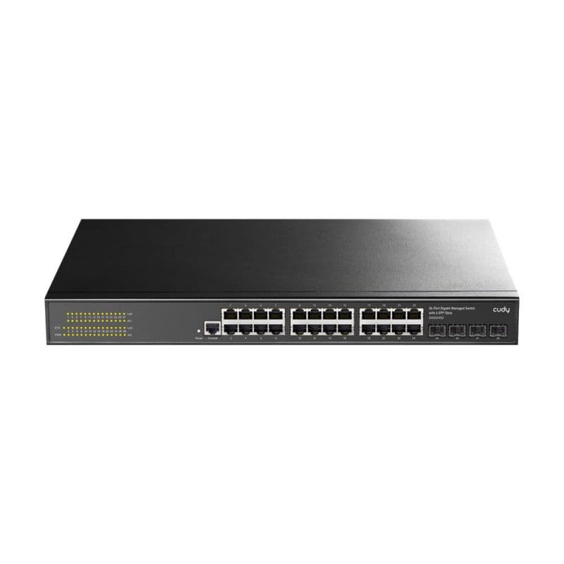 CUDY GS2024S2 (24-port Layer2 Managed Gigabit Switch with 4 Gigabit SFP Slots)