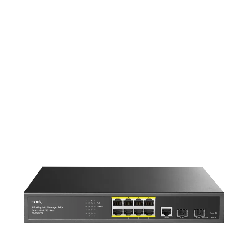 Itnet CUDY GS2008PS2 8 PORT LAYER 2 — купить в Ташкенте | ITNET | ITNET